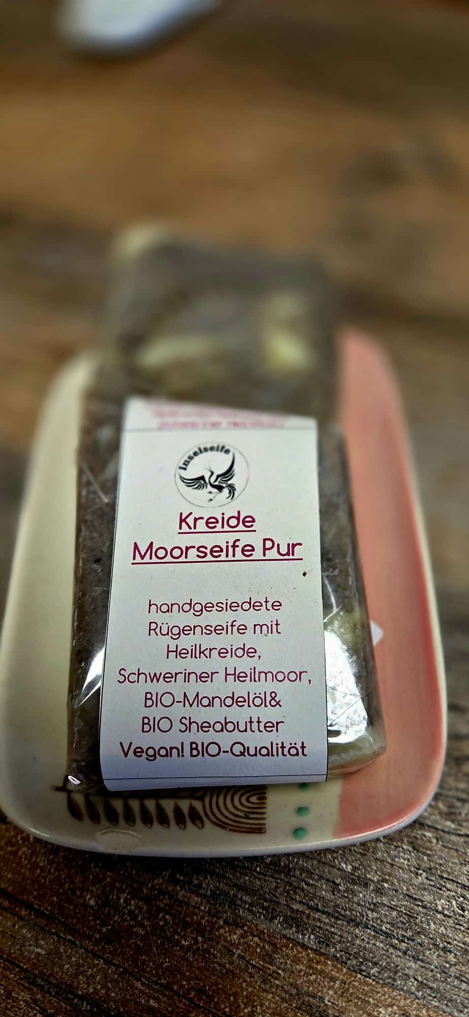 Kreide Moor Seife mit Schweriner Heilmoor - Vegan, in BIO Qualität