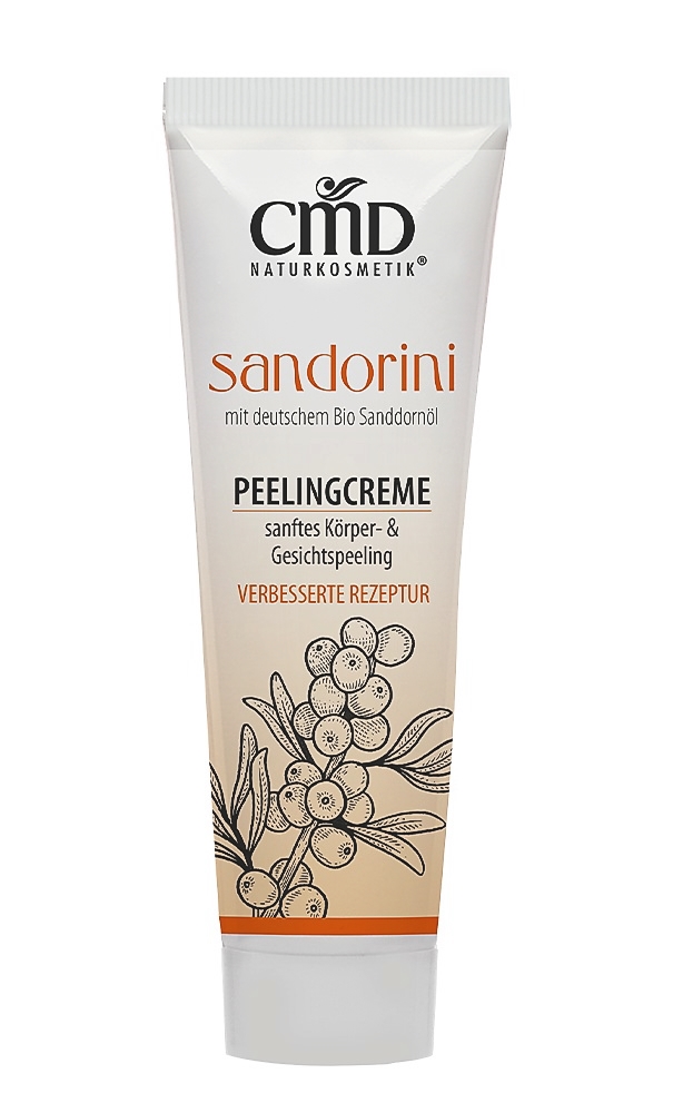 Sandorini Peelingcreme mit BIO Sanddorn