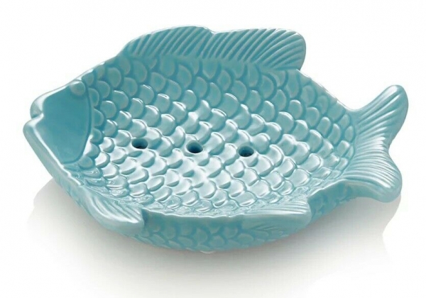 Porzellanseifenschale Fisch